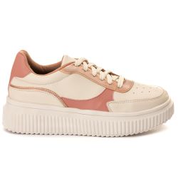 Tenis Feminino Chloe Off White Nude - CREPERNUDE - Estilo Shoes
