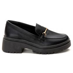 Mocassim Feminino Class Tratorado Preto - MOCABRIP... - Estilo Shoes
