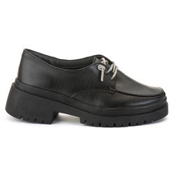 Sapato Mocassim Oxford Feminino Kylie Preto - OXFO... - Estilo Shoes