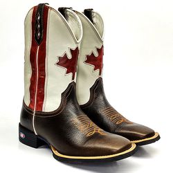 Bota Texana Cano Longo Bandeira Canada - CND34 - SB Sistema Bruto