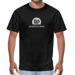 Camisa de Algodão Lisa Preta - Estampa Agropecuári... - SB Sistema Bruto