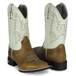 Bota Texana Country Cano Branco Sistema Bruto - SB... - SB Sistema Bruto