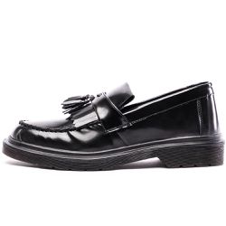 Sapato Mocassim Bambolim Estilo Veggie Verniz Pret... - ESTILO VEGGIE SHOES