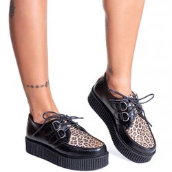 Creeper Animal Print Onça Estilo Veggie Shoes - Cr... - ESTILO VEGGIE SHOES