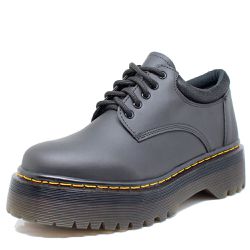 Sapato Colegial Inglês Estilo Veggie Preto Fosco -... - ESTILO VEGGIE SHOES