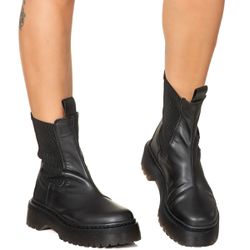 Bota Tratorada Chelsea Estilo Veggie Abigail Preto... - ESTILO VEGGIE SHOES