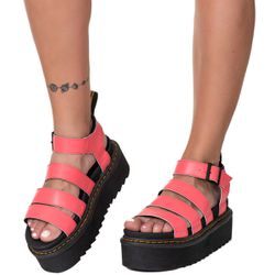 Sandália Estilo Veggie Plataforma Madalena Coral -... - ESTILO VEGGIE SHOES