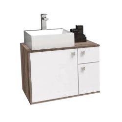 Gabinete De Banheiro Cozimax Caeté Branco Tamarindo 60,0cm