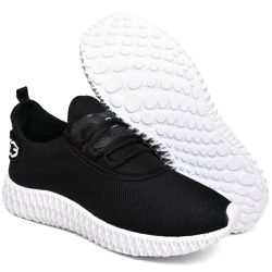 Tênis Boost Unissex Evoltenn Esporte Casual Colmeia Preto Branco