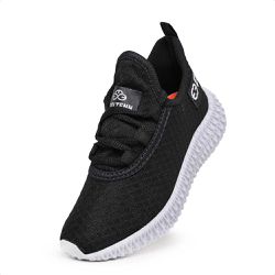 Tênis Infantil Esportivo Evoltenn Colmeia Preto Branco
