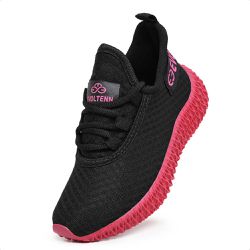 Tênis Infantil Esportivo Evoltenn Colmeia Preto Rosa