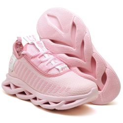 Tênis Easy Style Feminino Evoltenn Solado Trançado Rosa