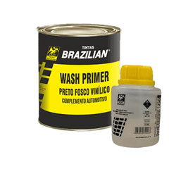 Wash Primer Preto Fosco Vinílico - Brazilian 900ml... - Evolução Tintas