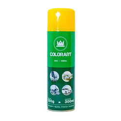 Tinta Spray Uso Geral - Amarelo Colorart 300ml - Evolução Tintas