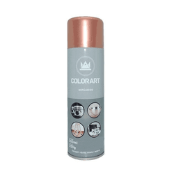 Tinta Spray Metálicos - Ouro Rose Colorart 300ml - Evolução Tintas