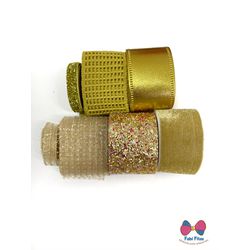 Kit Fita Luxo Mix Dourado - 7 Fitas - FABIFITAS