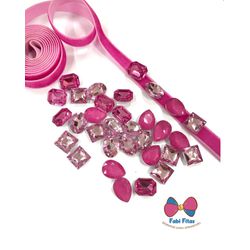 kit Hair Clip Rosa Barbie - 32 pedras - FABIFITAS