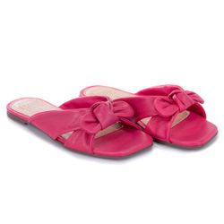 Rasteira Fabi Herzer Mary Em Couro Pink Antiderrap... - Fabi Herzer