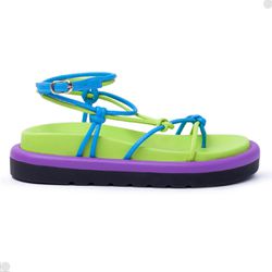 Rasteira Papete Feminina Fabi Herzer Multicolor An... - Fabi Herzer