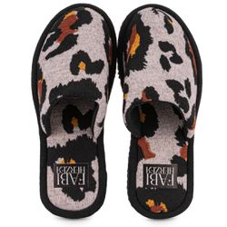 Pantufa Feminina Fechada Animal Print Premium Anti... - Fabi Herzer