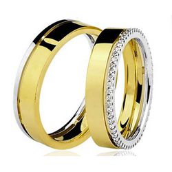 Par De Aliança Casamento De Ouro 18k Com 6mm - 100... - Fábrica do Ouro ®️