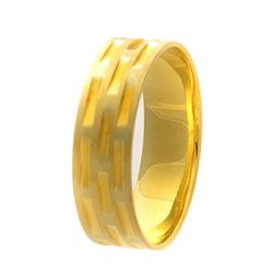 Aliança Individual De Ouro 18k De 5mm Fosca - 1015... - Fábrica do Ouro ®