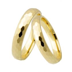 Alianças de Casamento 18k Diamantes 18 Pontos Design Contemporâneo -  Porcello