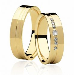 Par De Aliança Casamento De Ouro 18k Cancun Anatôm... - Fábrica do Ouro ®