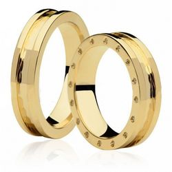 Par De Aliança Casamento De Ouro 18k Luxuri Anatôm... - Fábrica do Ouro