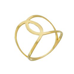 Anel de Ouro 18k Style - 103342 - Fábrica do Ouro