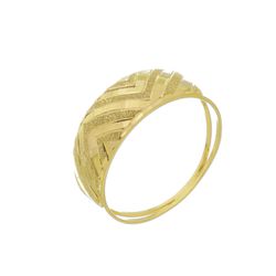 Anel de Ouro 18k Labirinto - 103451 - Fábrica do Ouro ®️