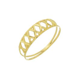 Anel de Ouro 18k Romano - 103454 - Fábrica do Ouro