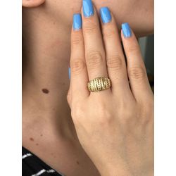 Anel De Ouro 18k Summer - 103768 - Fábrica do Ouro ®️