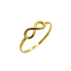 Anel De Ouro 18k Infinity - 103778 - Fábrica do Ouro ®️