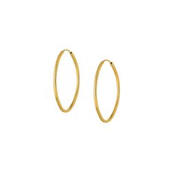 Brinco Infantil De Ouro 18k Argola Oval - 100016 - FÁBRICA DO OURO - ATACADO