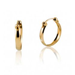 Brinco De Ouro 18k Argola 11mm - 103031 - FÁBRICA DO OURO - ATACADO