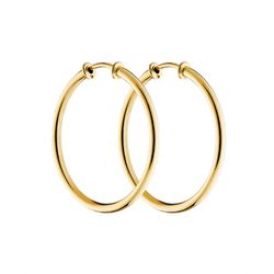 Brinco De Ouro 18k Argola Fio Redondo De 14mm - 10... - Fábrica do Ouro ®