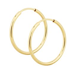 Brinco De Ouro 18k Argola 18mm - 101297 - FÁBRICA DO OURO - ATACADO