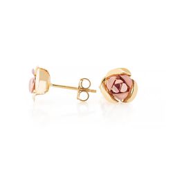 Brinco De Ouro 18 Rosa Bicolor - 101926 - Fábrica do Ouro ®