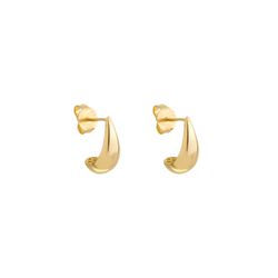Brinco De Ouro 18k Gota - 103662 - Fábrica do Ouro ®️