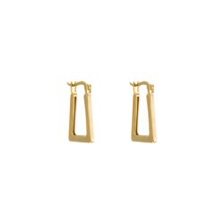 Brinco De Ouro 18k Argola Lunar - 103717 - Fábrica do Ouro ®️