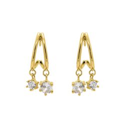 Brinco De Ouro 18k Pop - 103748 - FÁBRICA DO OURO - ATACADO