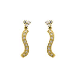 Brinco De Ouro 18k Angel - 103779 - Fábrica do Ouro ®️
