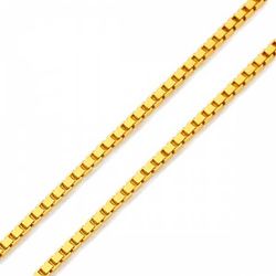 Corrente De Ouro 18k Veneziana De 0,6mm Com 40cm -... - Fábrica do Ouro ®