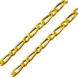 Corrente De Ouro 18k Groumet 1x1 De 2,5mm Com 45cm... - Fábrica do Ouro