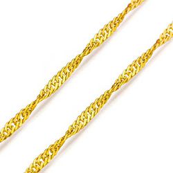 Corrente De Ouro 18k Singapura De 0,8mm Com 60cm -... - Fábrica do Ouro ®