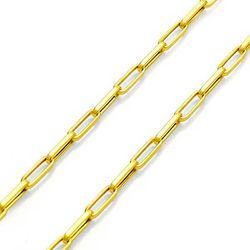 Corrente De Ouro 18k Cartie Ovalada De 2,5mm Com 6... - Fábrica do Ouro ®