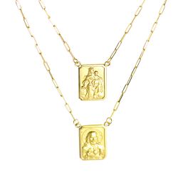 Escapulário De Ouro 18k Cartie Com 70cm - 100990 - FÁBRICA DO OURO - ATACADO