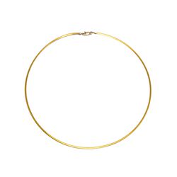 Gargantilha De Ouro 18k Omega Bicolor De 1,6mm Com... - Fábrica do Ouro ®