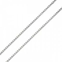 Corrente De Ouro Branco 18k Veneziana De 0,9mm Com... - Fábrica do Ouro ®️